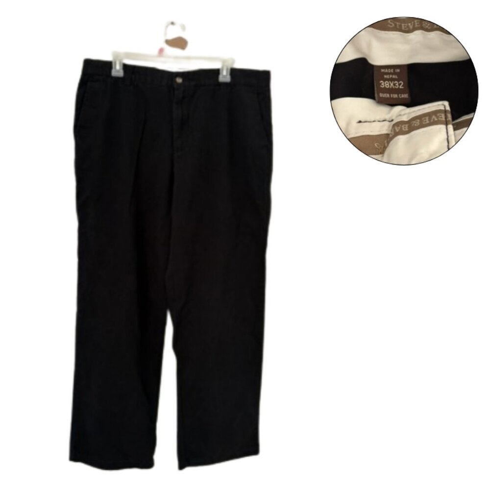 Steve & Barry’s Men’s Black Pants Size 38x32 Relaxed Straight Fit